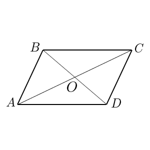  Центр масс параллелограмма